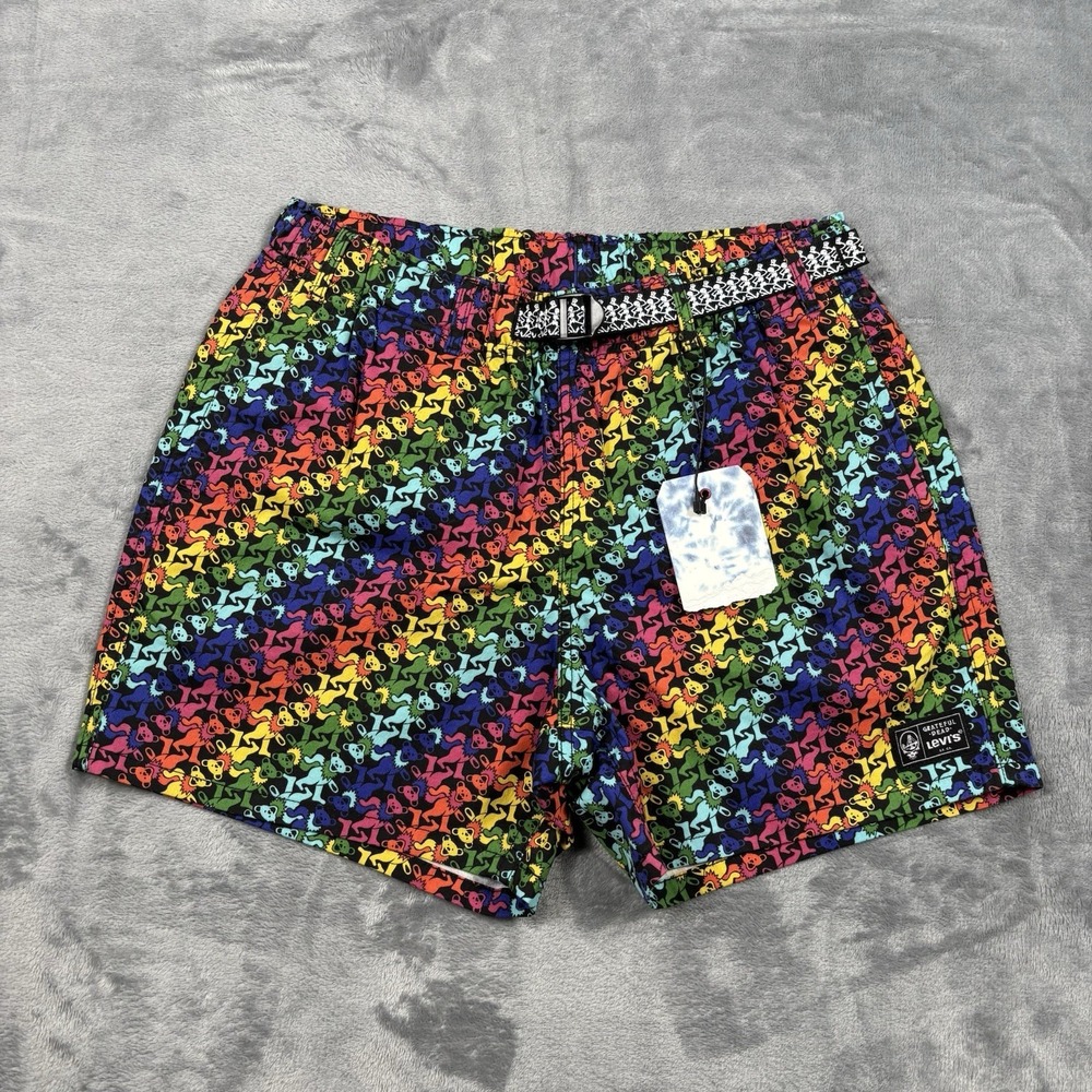 Levi's Premium X Grateful Dead AOP Woven Shorts Size Medium RARE